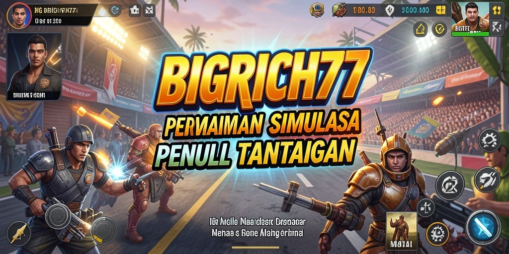 Tampilan gameplay simulasi yang menarik di BIGRICH77.
