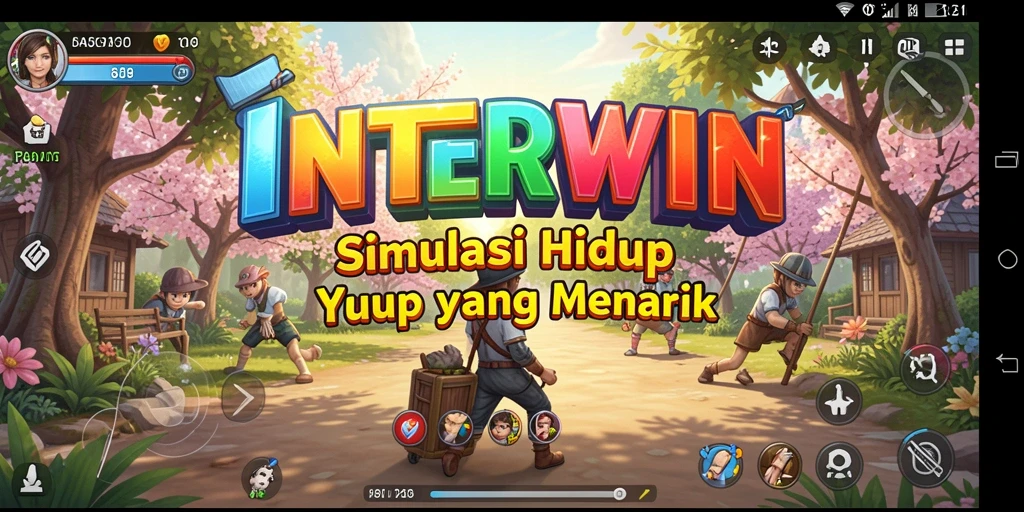 Tampilan gameplay INTERWIN yang realistis dan interaktif.