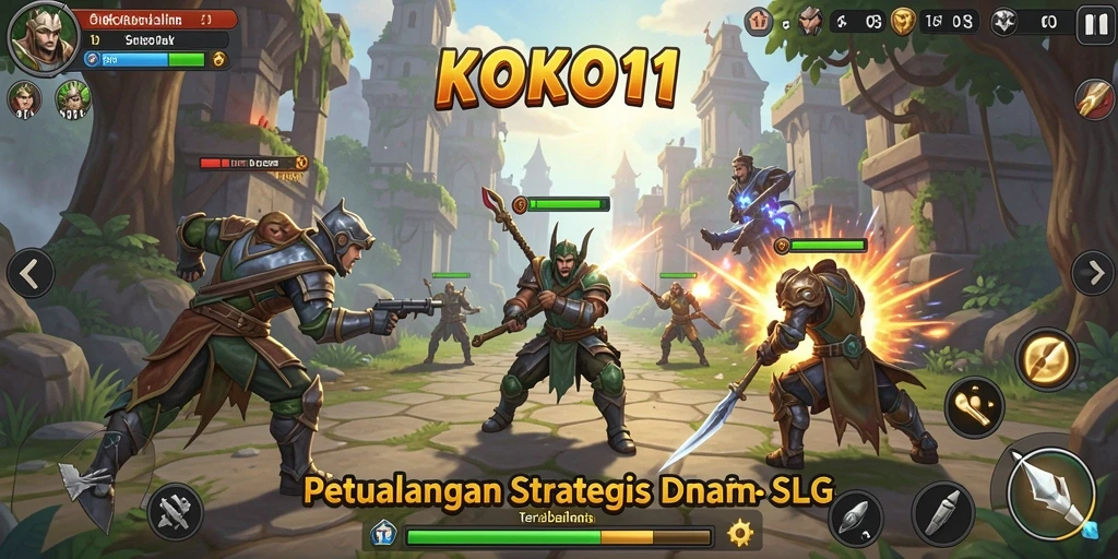 Tampilan menarik dari gameplay strategis KOKO11.