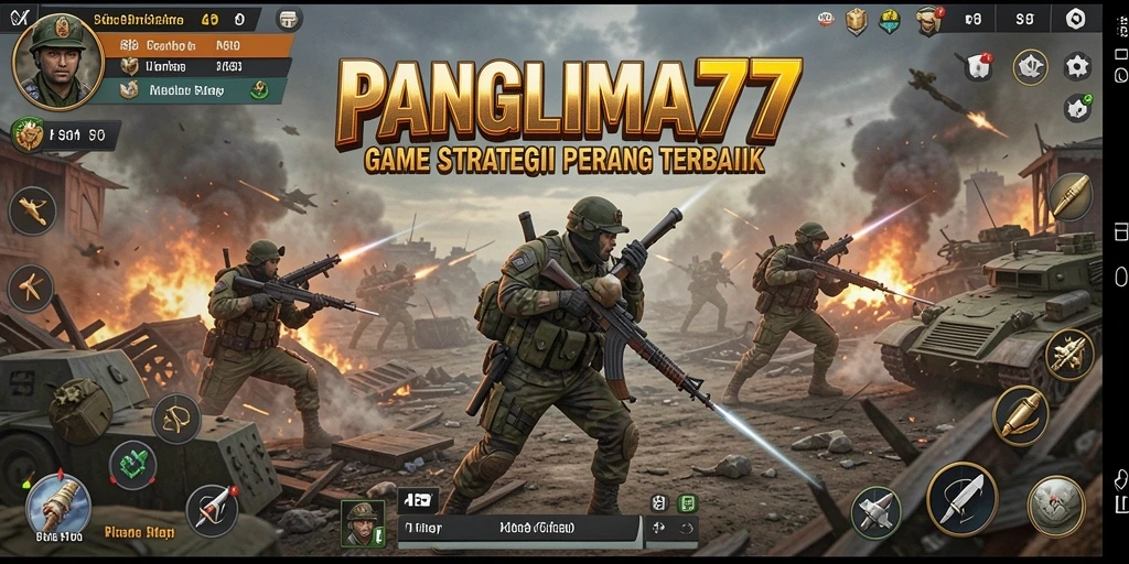 Tampilan gameplay menarik dari PANGLIMA77 dengan pertempuran epik.