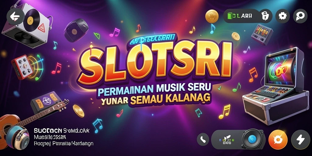 Tampilan screenshot gameplay SLOTSRI dengan suasana musik yang energik.